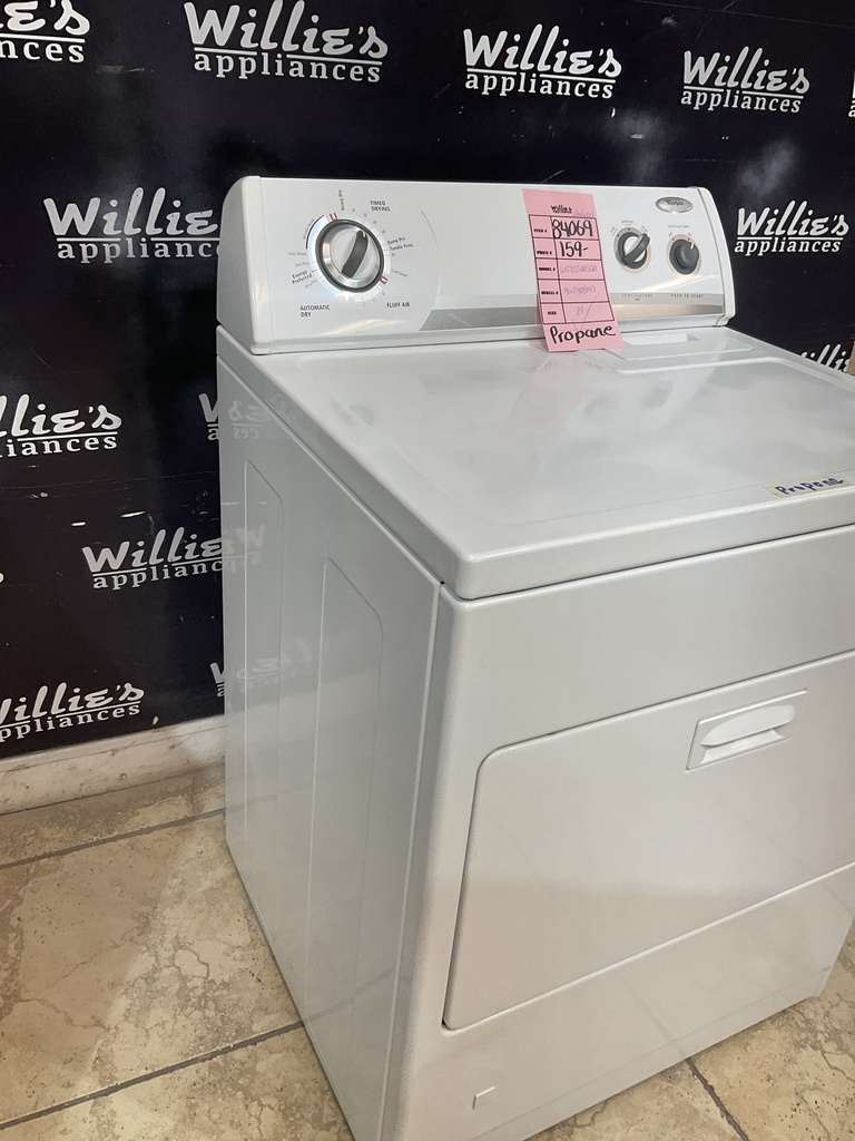 Whirlpool Used Gas Propane Dryer Willie's Appliances New & Lightly